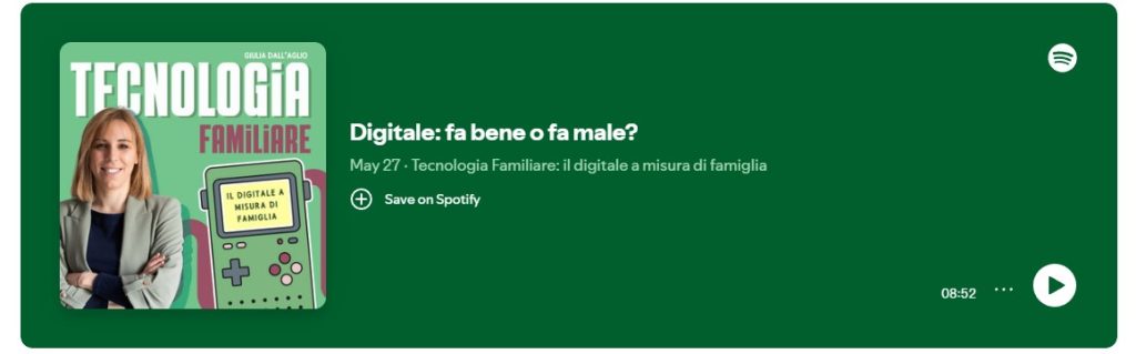 Il podcast di tecnologia Familiare è una parte della comunicazione 