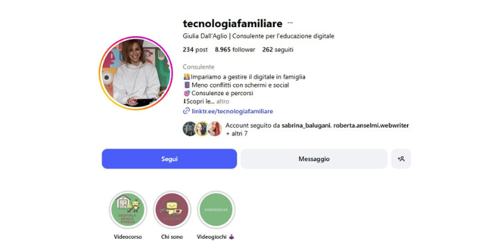 I modello di business di Giulia passa anche attraverso i social 