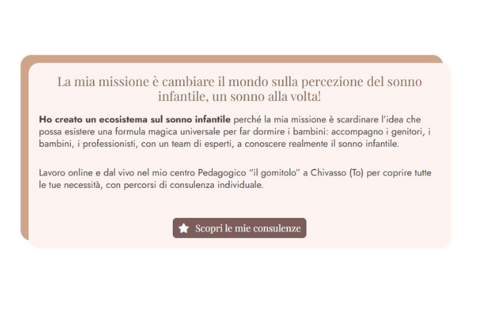 Caso studio materno infantile: la crescita del progetto di Alma Giorgis
e Dolcenanna