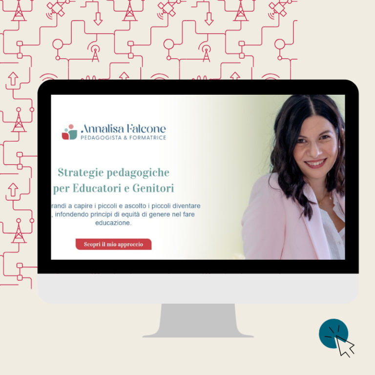 Copertina per il caso studio di Annalisa Falcone per spiegare come abbiamo costruito il suo ecosistema digitale
