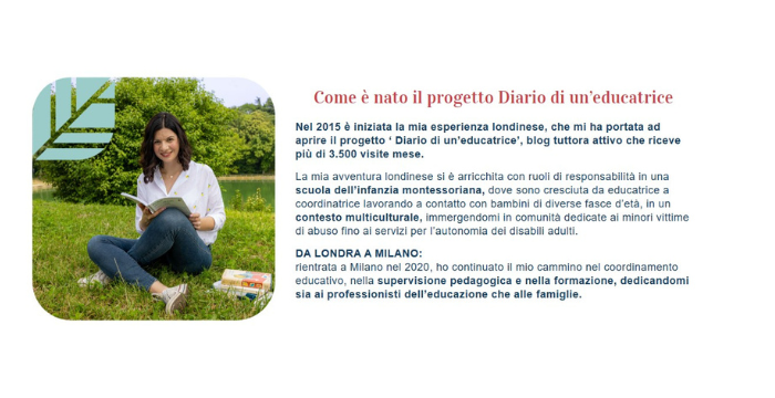 Il progetto di Annalisa parte da una esperienza londinese come ci racconta in questa immagine